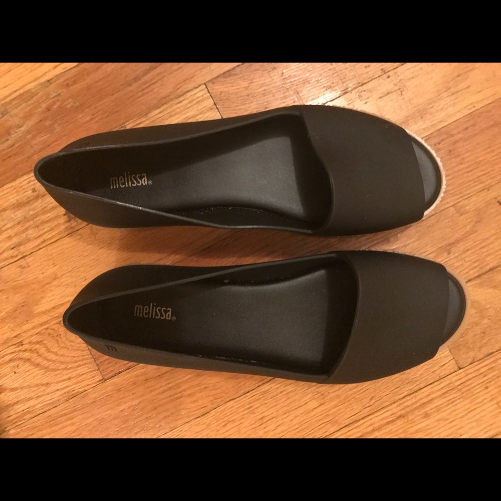 Puzzle Open Toe Slip-On Wedge